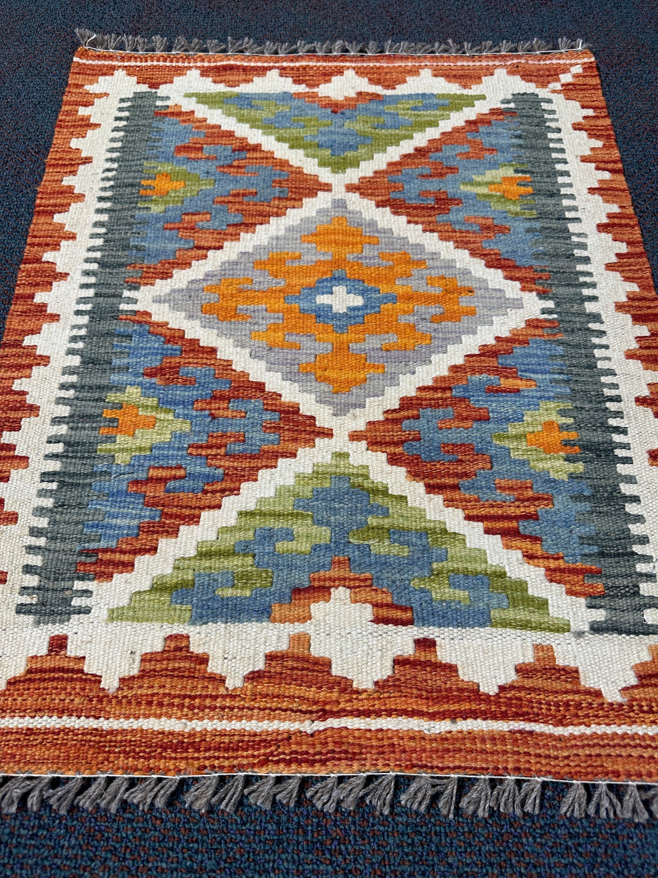Chobi Kilim Rug - 71 cm x 56 cm