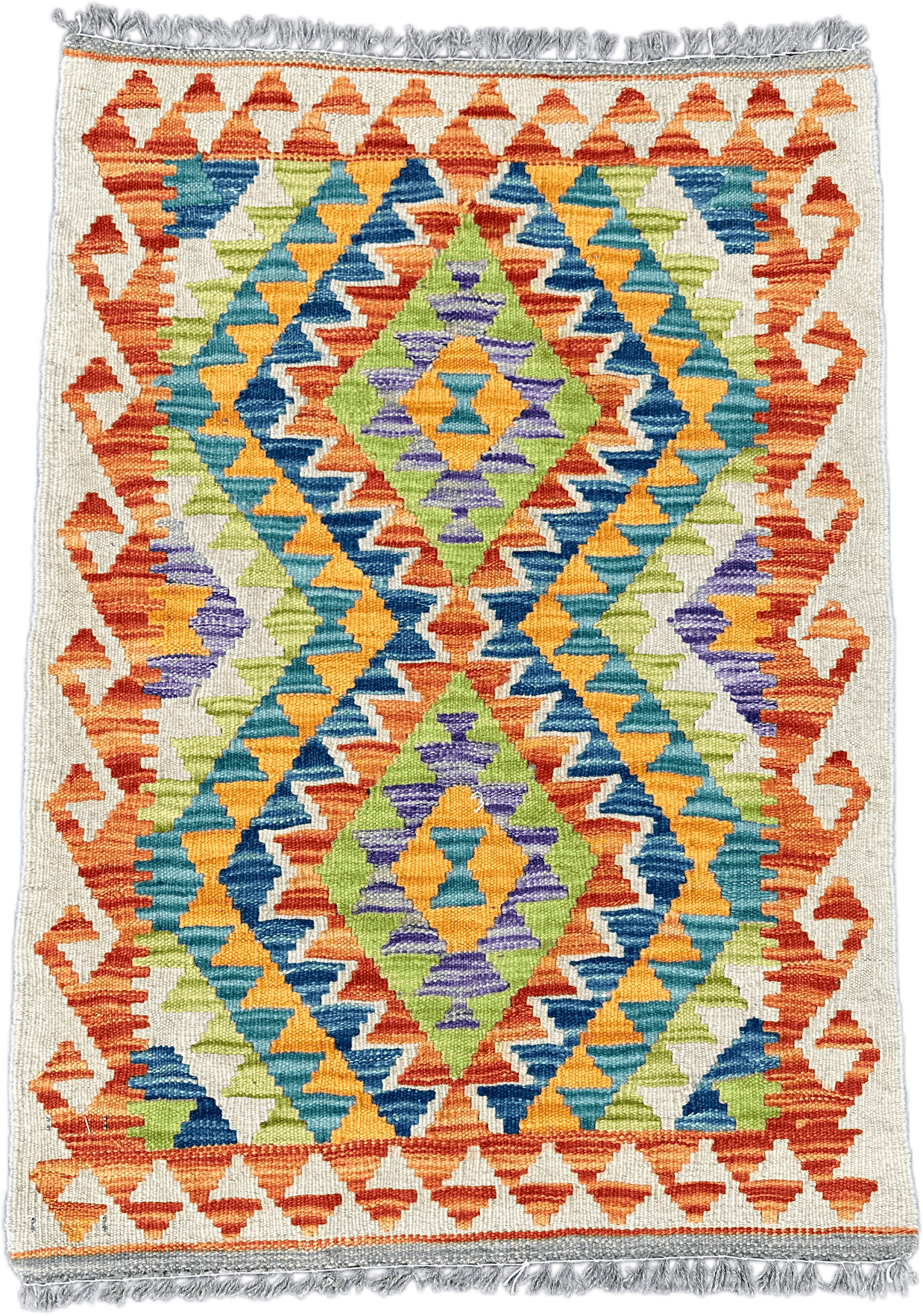 Chobi Kilim Rug - 87 cm x 60 cm