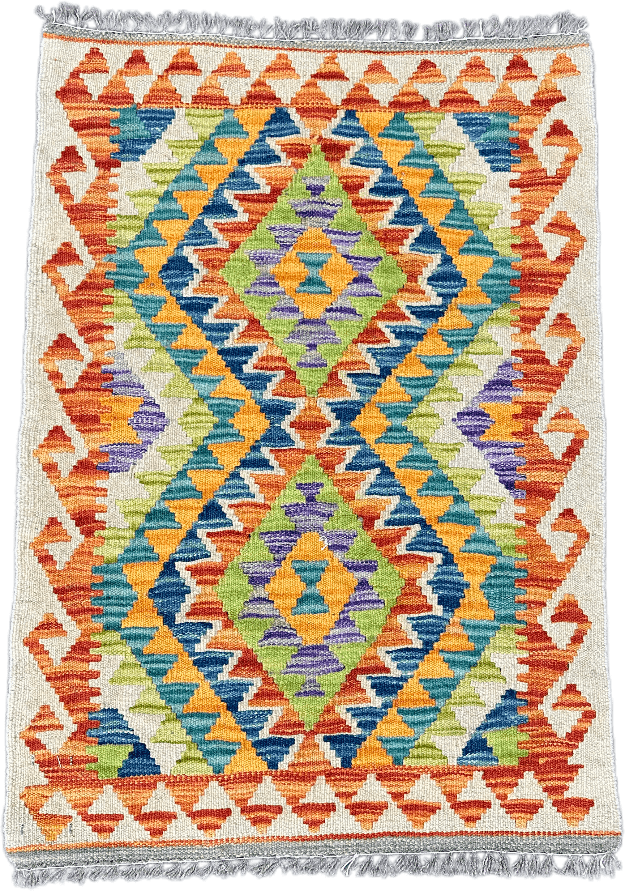 Chobi Kilim Rug - 87 cm x 60 cm