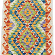 Chobi Kilim Rug - 87 cm x 60 cm