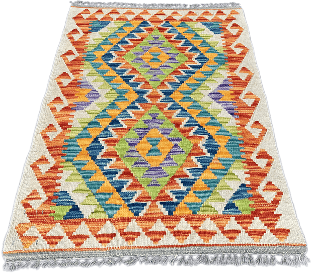 Chobi Kilim Rug - 87 cm x 60 cm