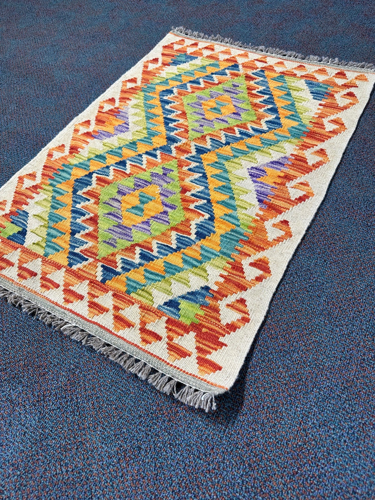 Chobi Kilim Rug - 87 cm x 60 cm