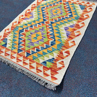 Chobi Kilim Rug - 87 cm x 60 cm