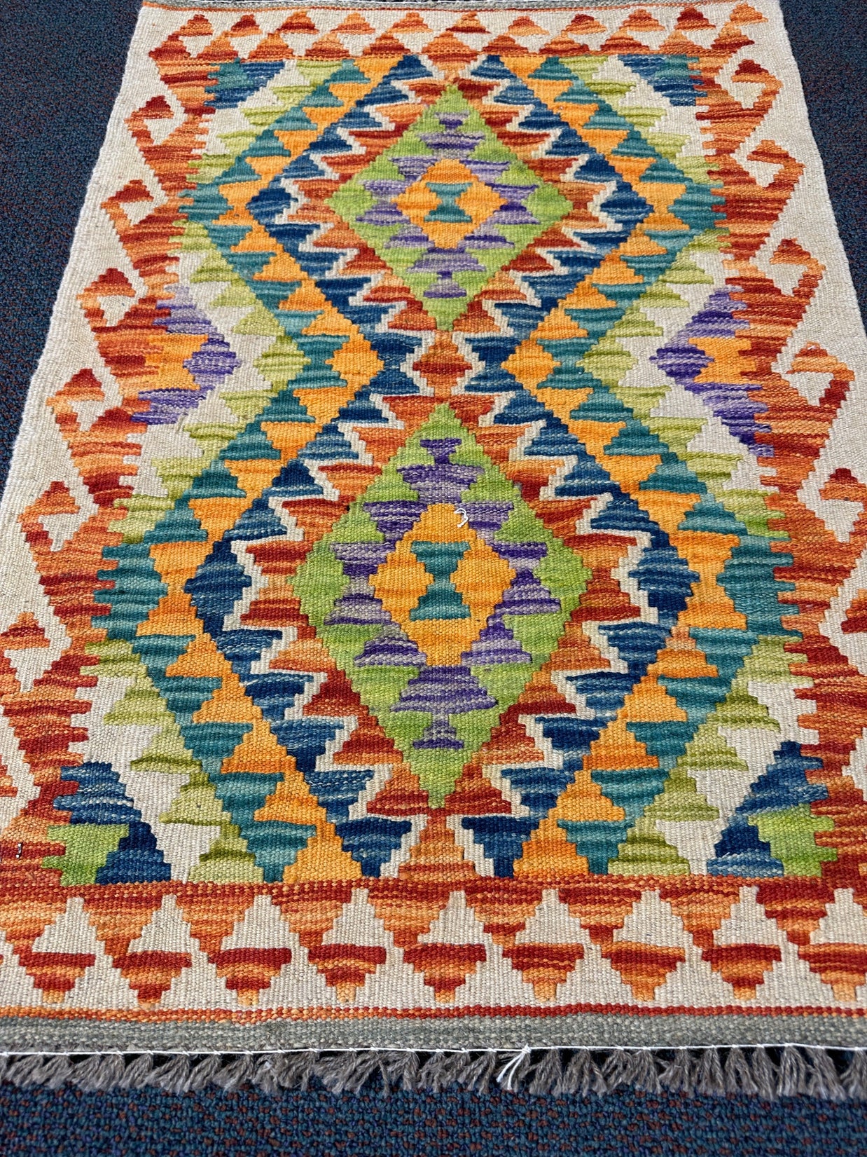 Chobi Kilim Rug - 87 cm x 60 cm
