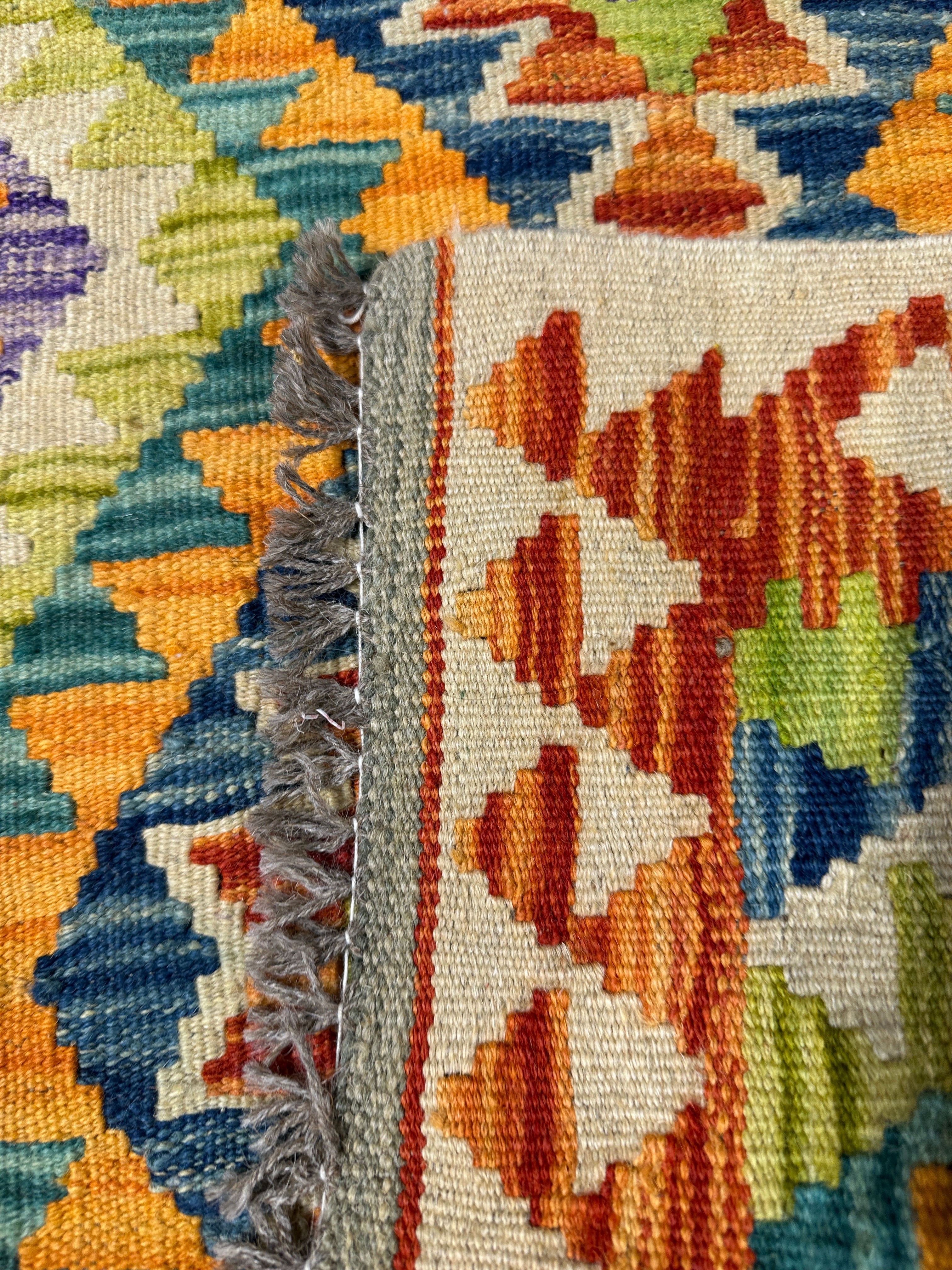 Chobi Kilim Rug - 87 cm x 60 cm
