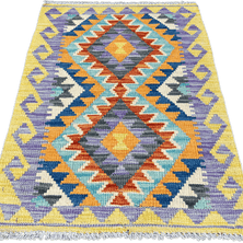 Chobi Kilim Rug - 88 cm x 61 cm