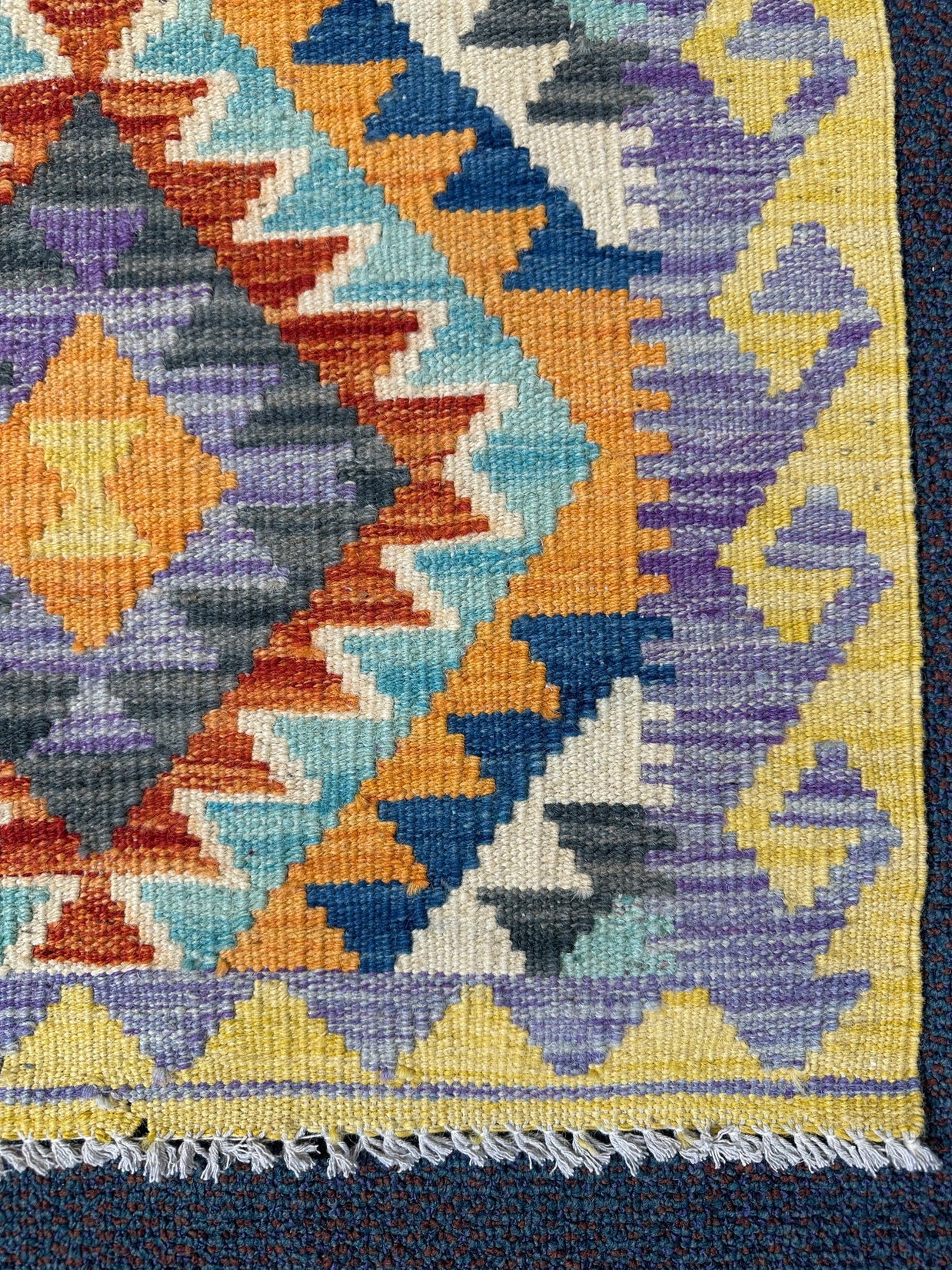 Chobi Kilim Rug - 88 cm x 61 cm