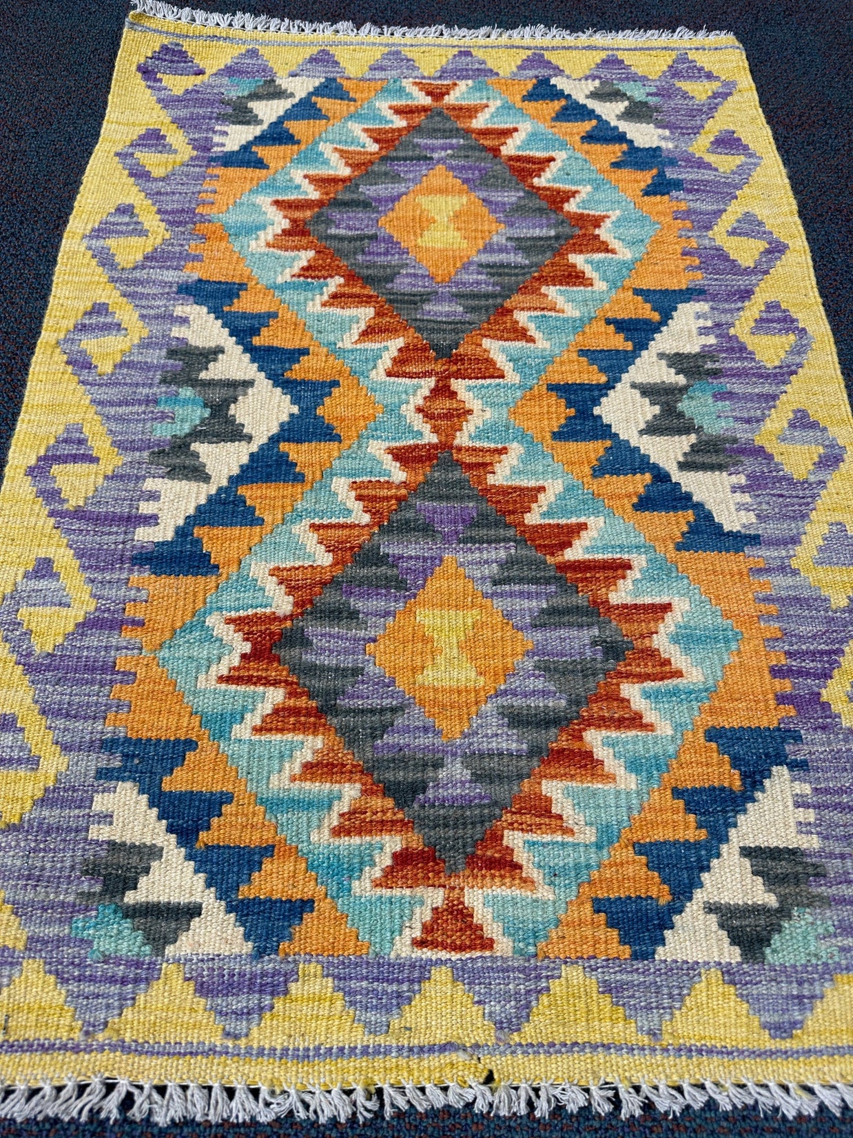 Chobi Kilim Rug - 88 cm x 61 cm