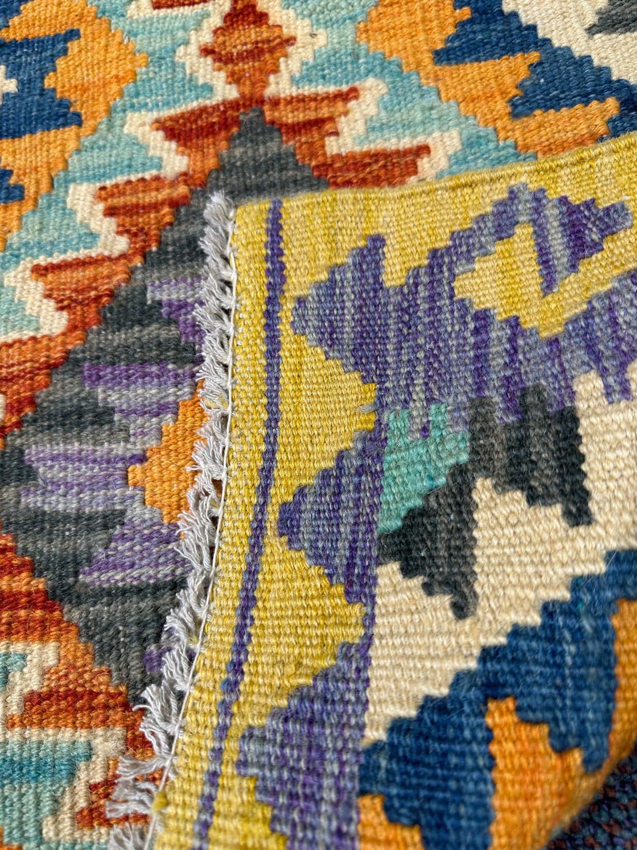 Chobi Kilim Rug - 88 cm x 61 cm
