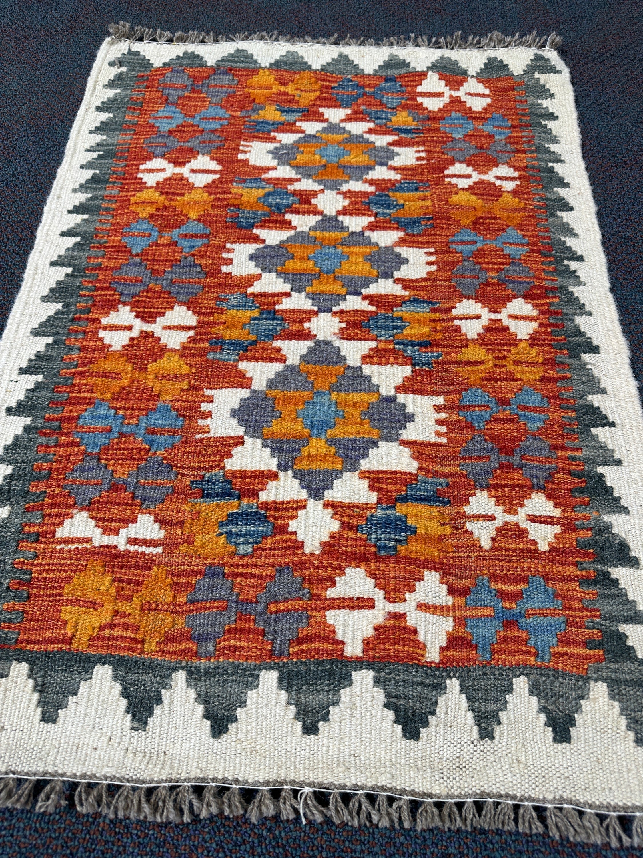 Chobi Kilim Rug - 83 cm x 58 cm