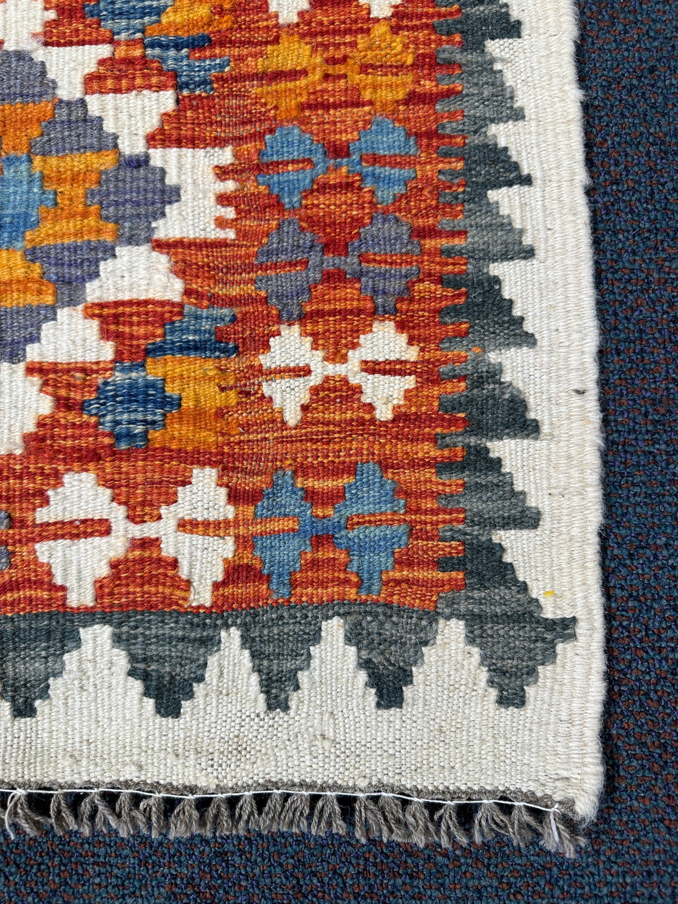 Chobi Kilim Rug - 83 cm x 58 cm