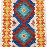 Chobi Kilim Rug - 89 cm x 65 cm