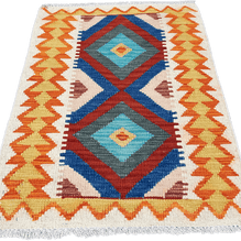 Chobi Kilim Rug - 89 cm x 65 cm