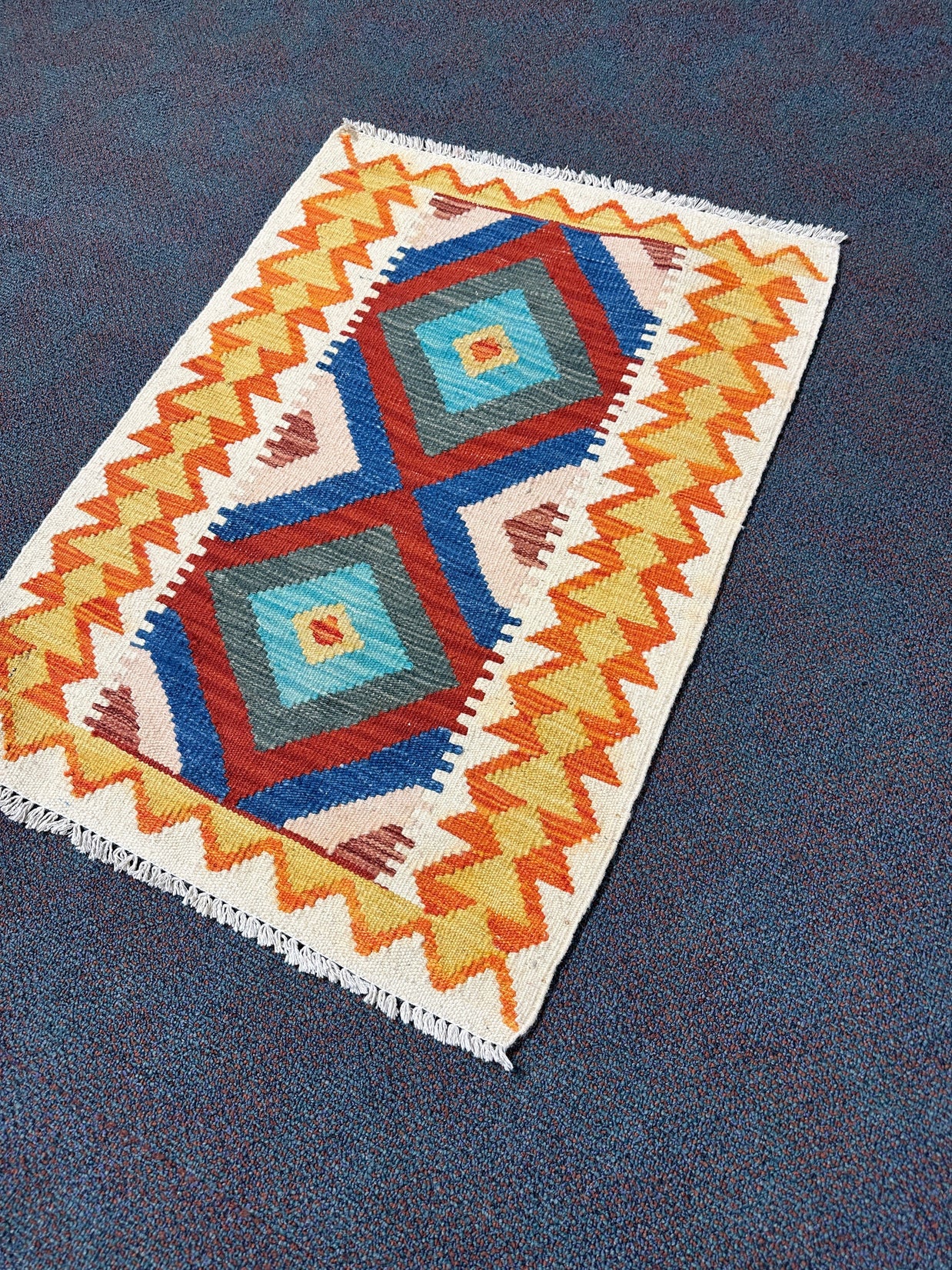 Chobi Kilim Rug - 89 cm x 65 cm