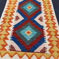 Chobi Kilim Rug - 89 cm x 65 cm