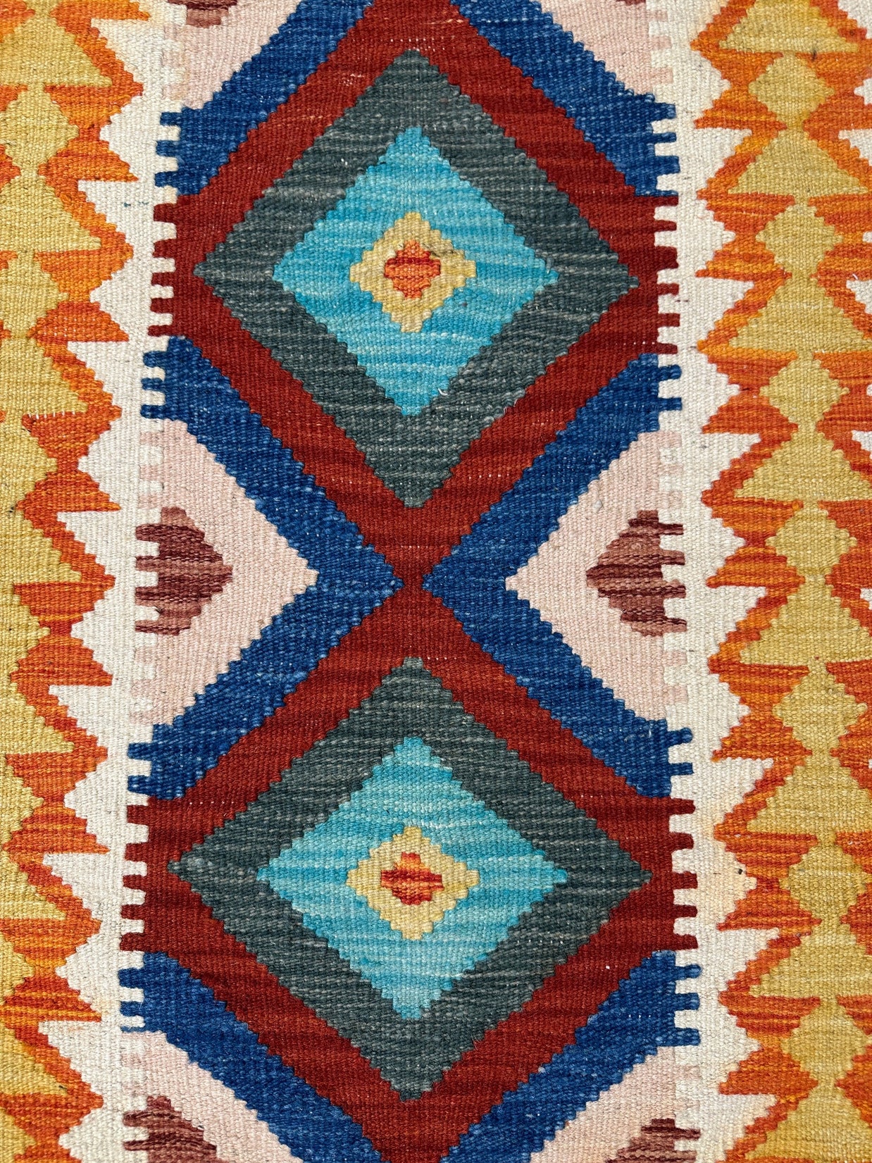 Chobi Kilim Rug - 89 cm x 65 cm