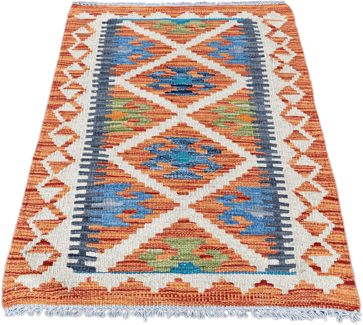 Chobi Kilim Rug - 85 cm x 60 cm