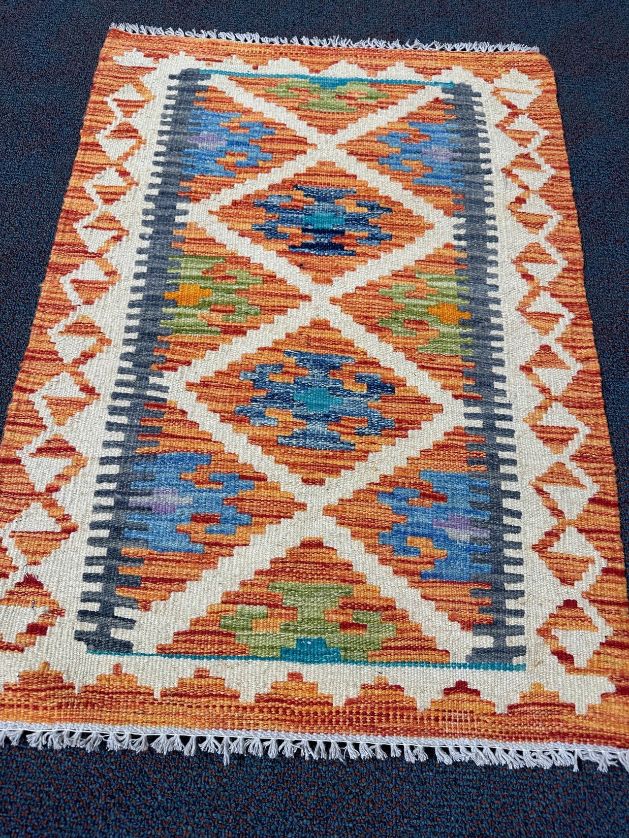 Chobi Kilim Rug - 85 cm x 60 cm
