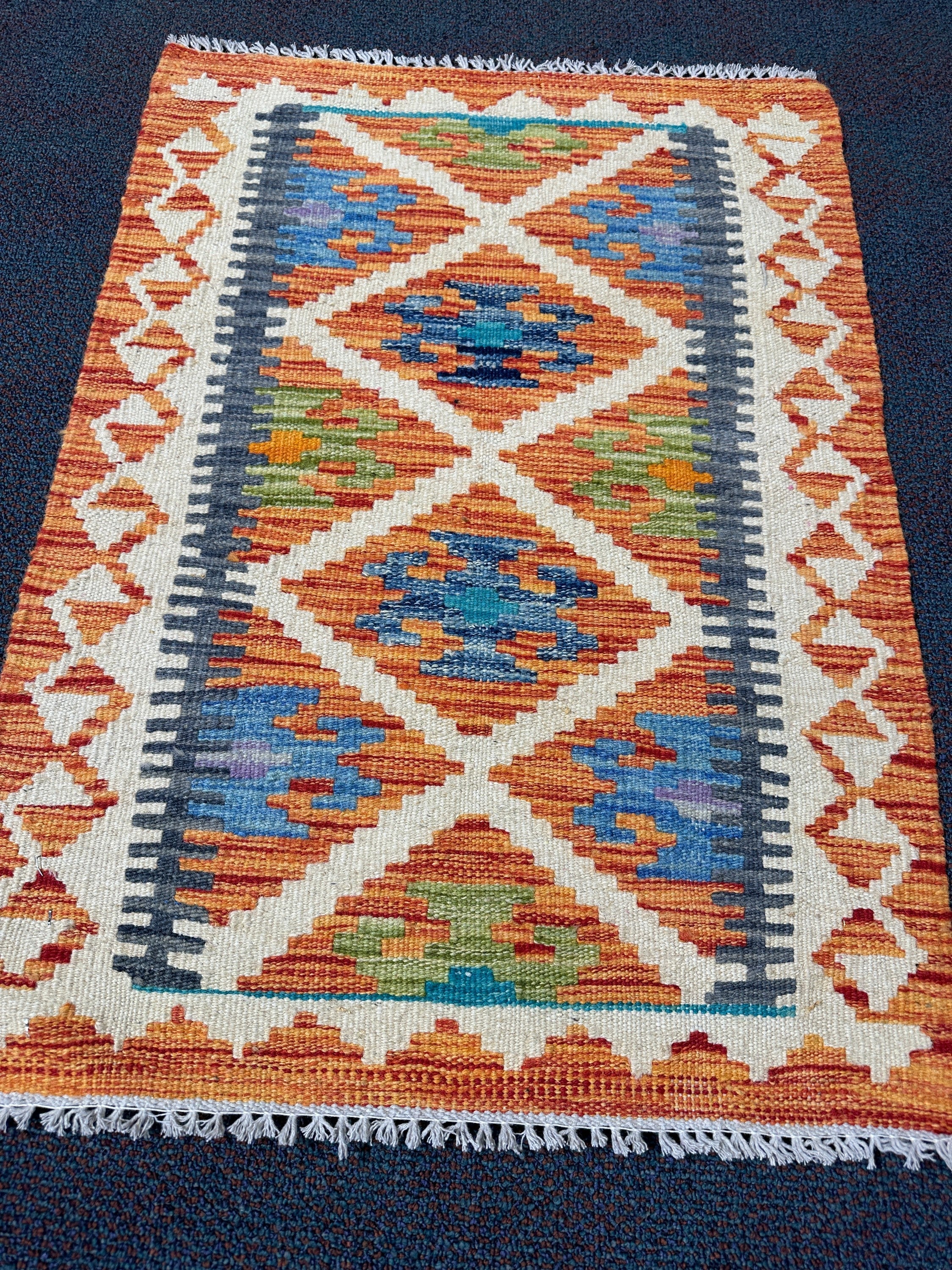 Chobi Kilim Rug - 85 cm x 60 cm