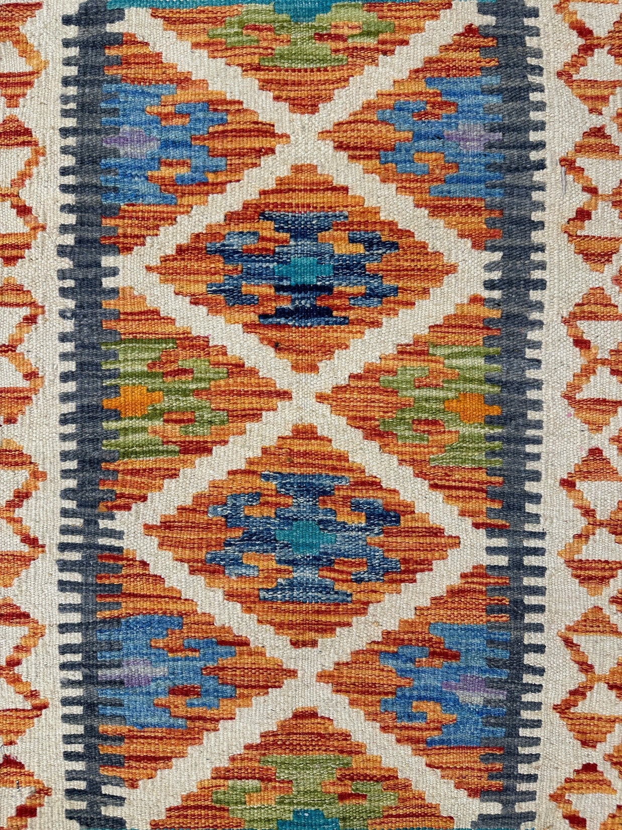 Chobi Kilim Rug - 85 cm x 60 cm