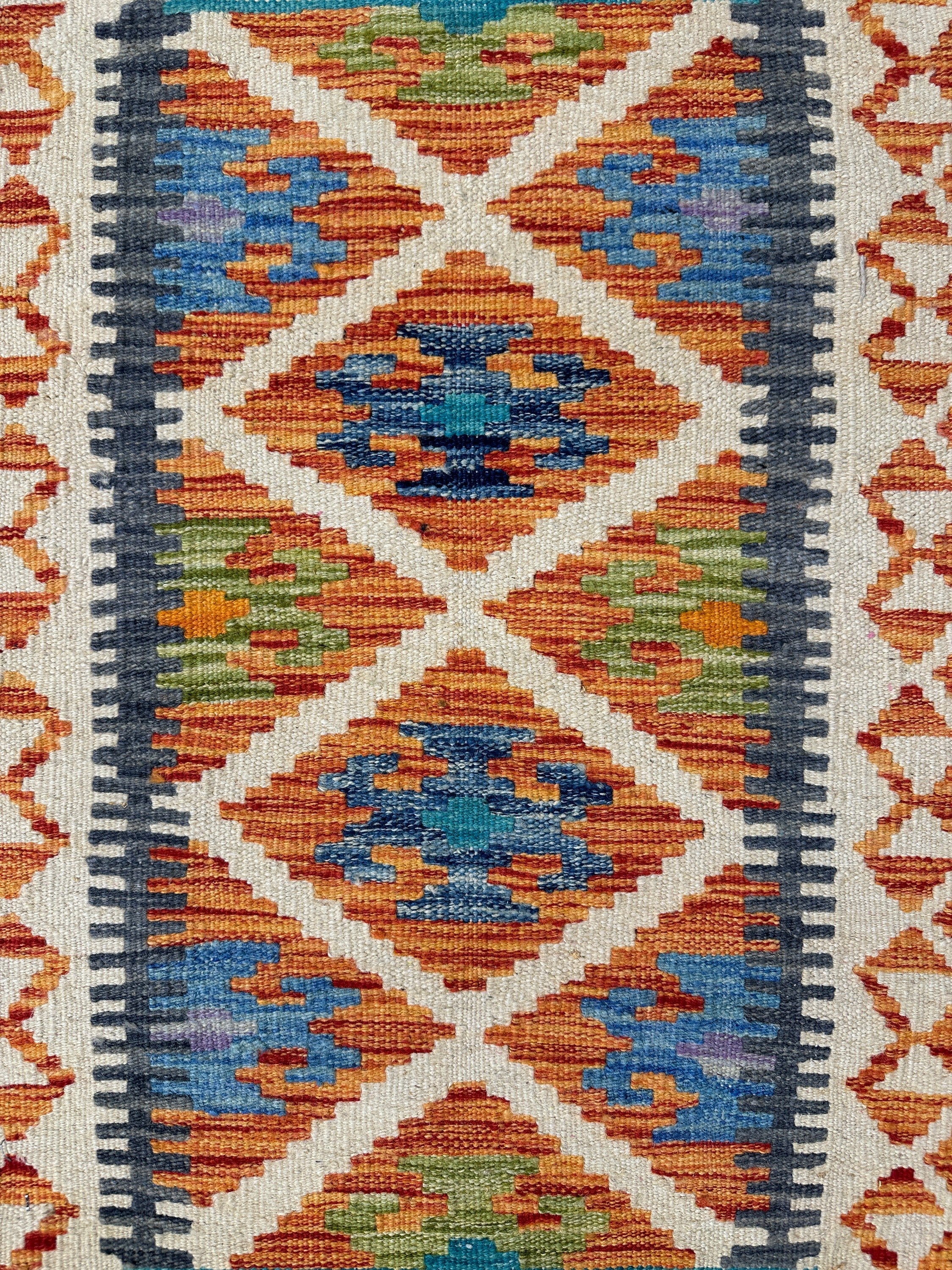 Chobi Kilim Rug - 85 cm x 60 cm