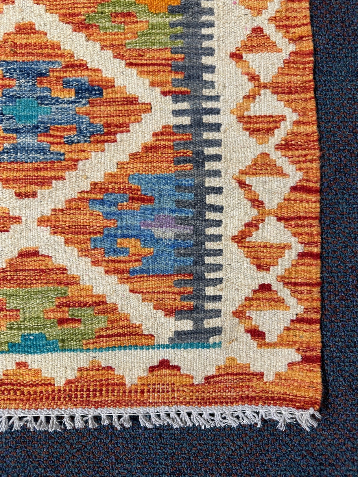 Chobi Kilim Rug - 85 cm x 60 cm