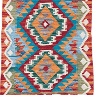 Chobi Kilim Rug - 89 cm x 61 cm