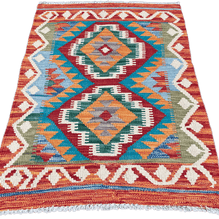Chobi Kilim Rug - 89 cm x 61 cm