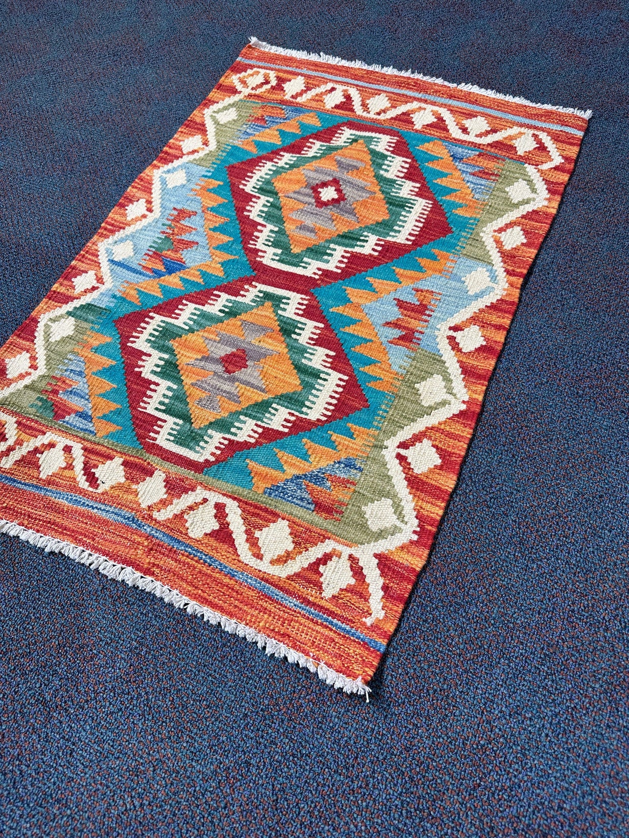 Chobi Kilim Rug - 89 cm x 61 cm