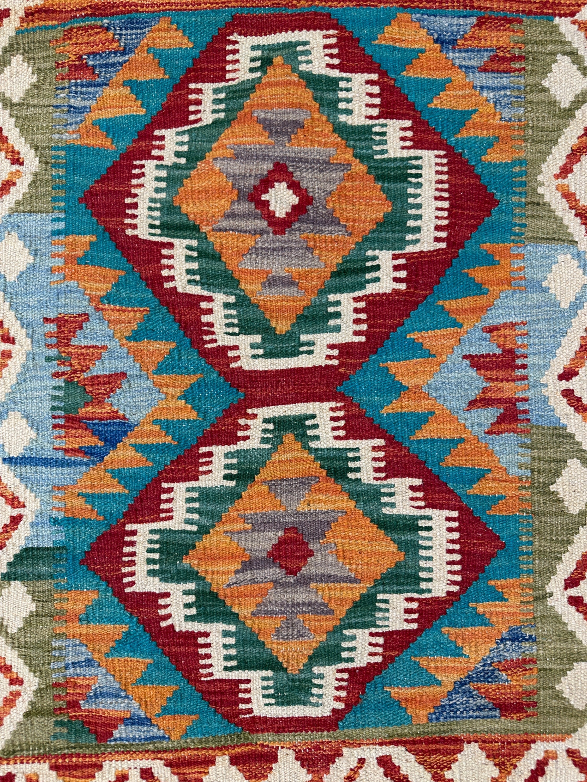 Chobi Kilim Rug - 89 cm x 61 cm