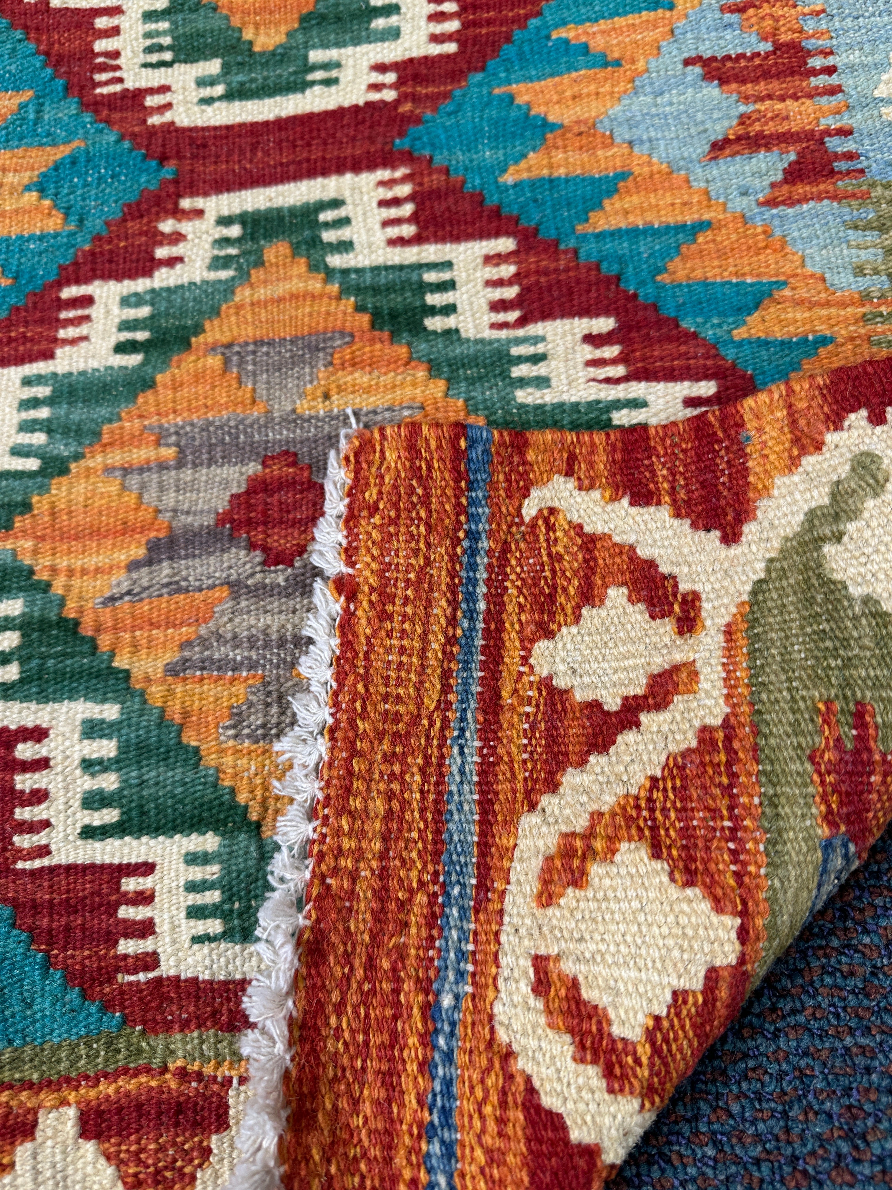 Chobi Kilim Rug - 89 cm x 61 cm