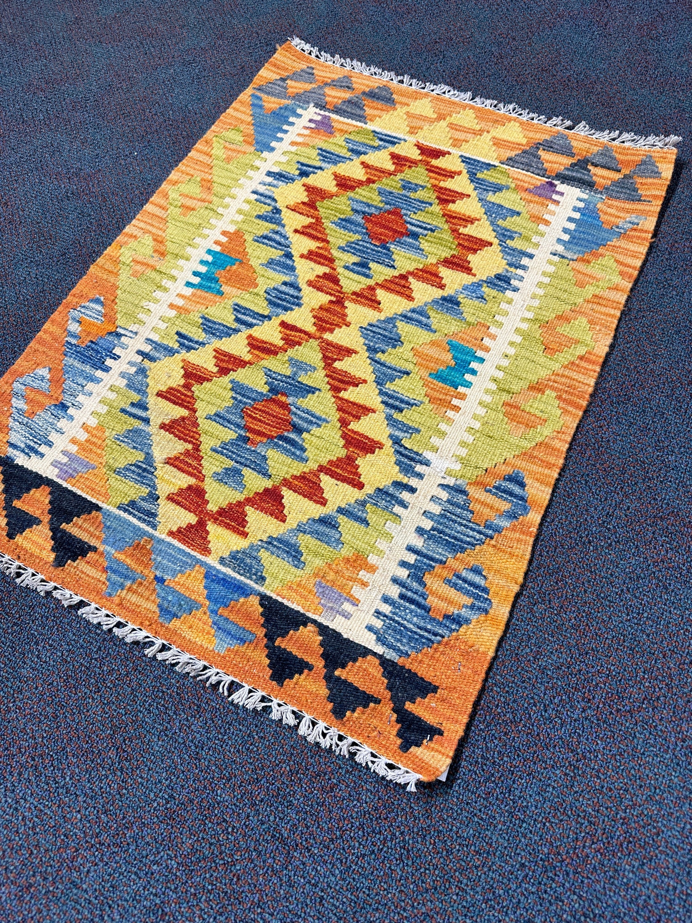 Chobi Kilim Rug - 82 cm x 61 cm