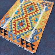 Chobi Kilim Rug - 82 cm x 61 cm