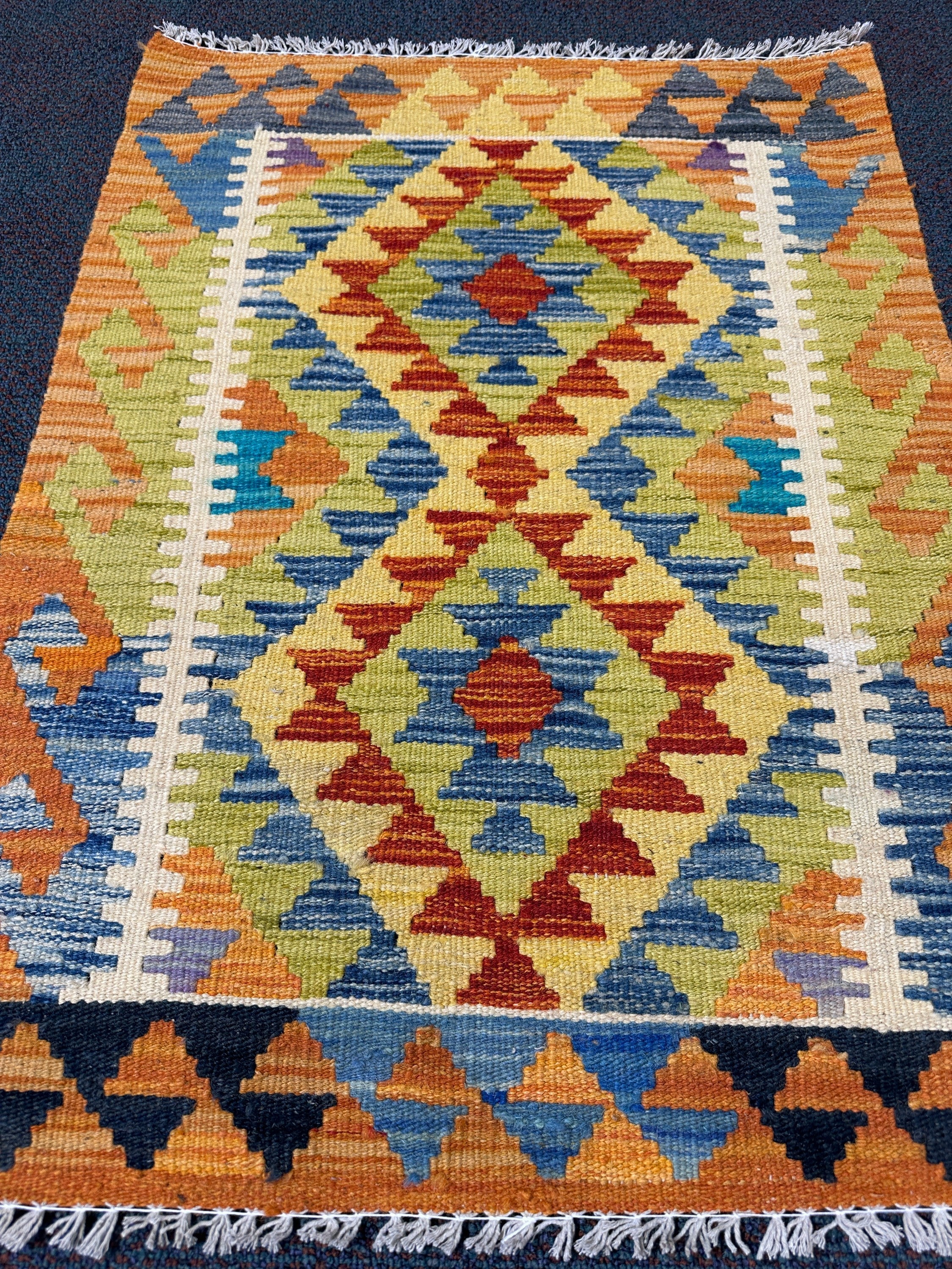 Chobi Kilim Rug - 82 cm x 61 cm