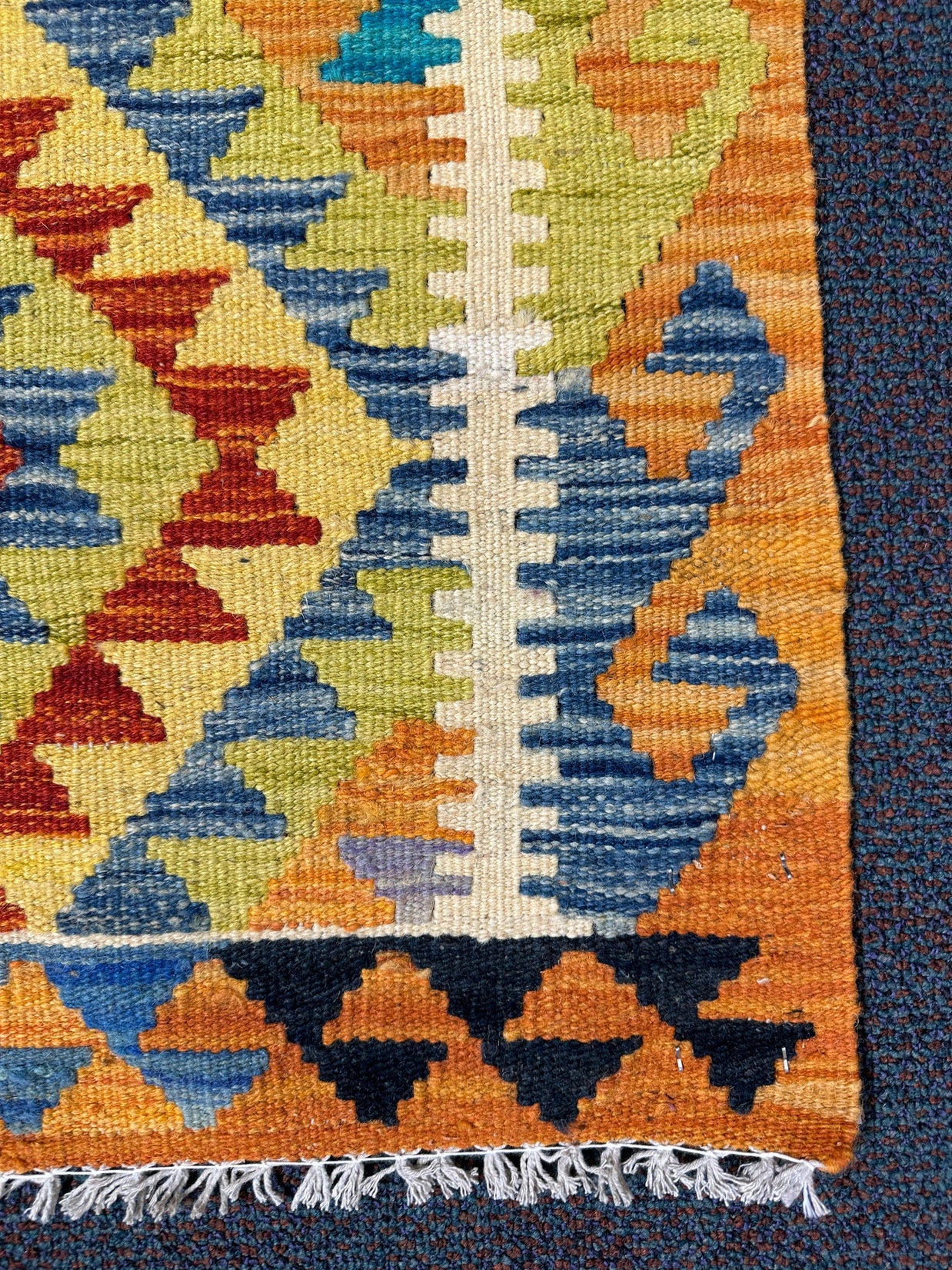 Chobi Kilim Rug - 82 cm x 61 cm