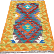 Chobi Kilim Rug - 87 cm x 58 cm