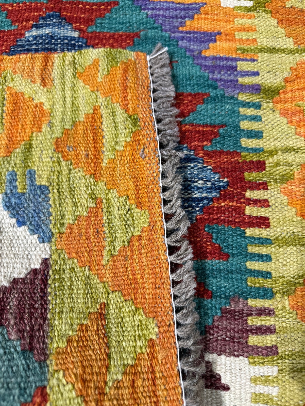Chobi Kilim Rug - 87 cm x 58 cm