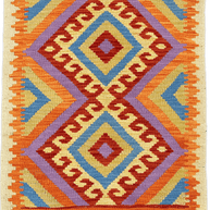 Chobi Kilim Rug - 80 cm x 66 cm