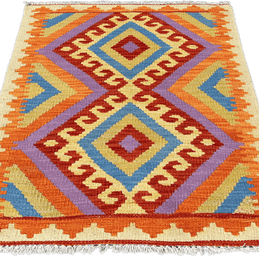 Chobi Kilim Rug - 80 cm x 66 cm