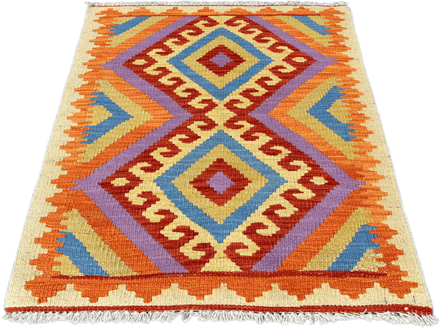 Chobi Kilim Rug - 80 cm x 66 cm