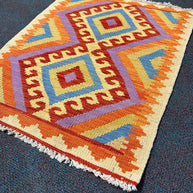 Chobi Kilim Rug - 80 cm x 66 cm