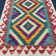 Chobi Kilim Rug - 86 cm x 65 cm