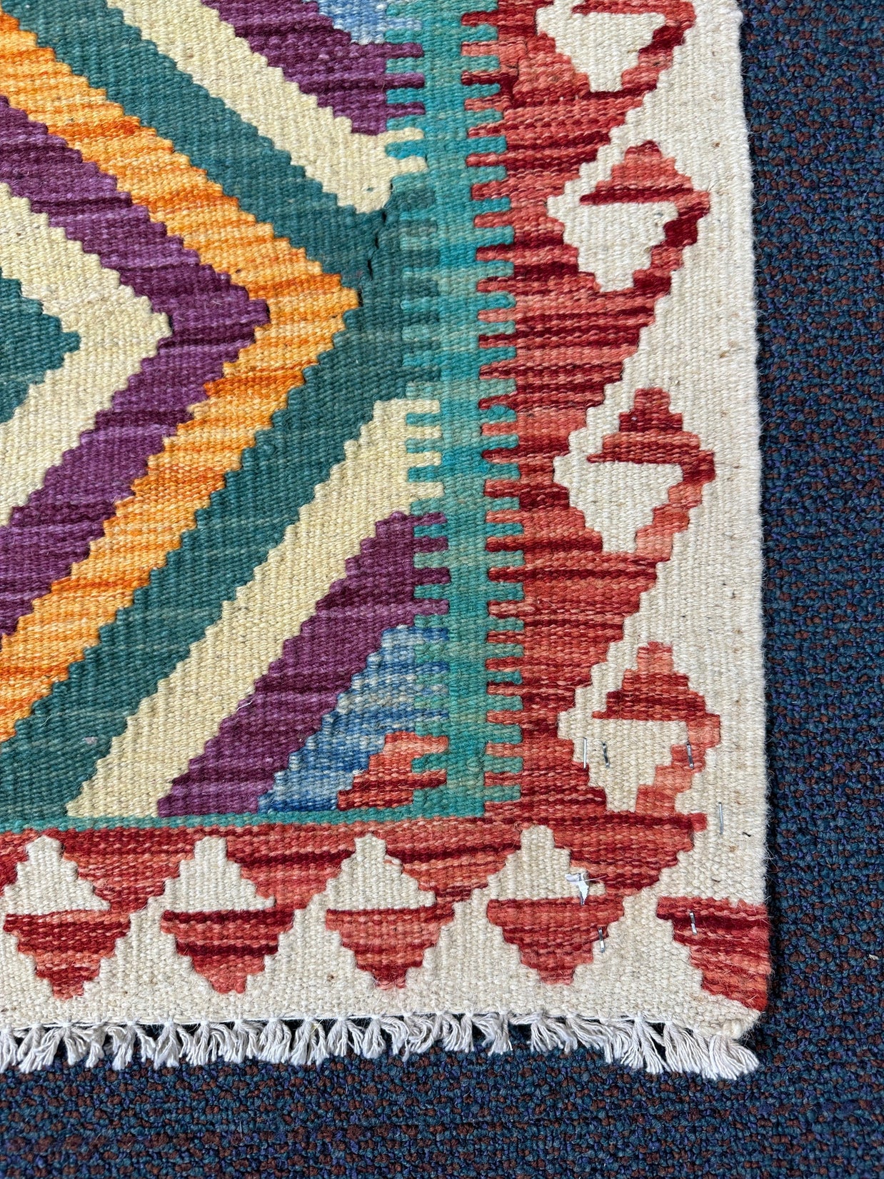 Chobi Kilim Rug - 86 cm x 65 cm