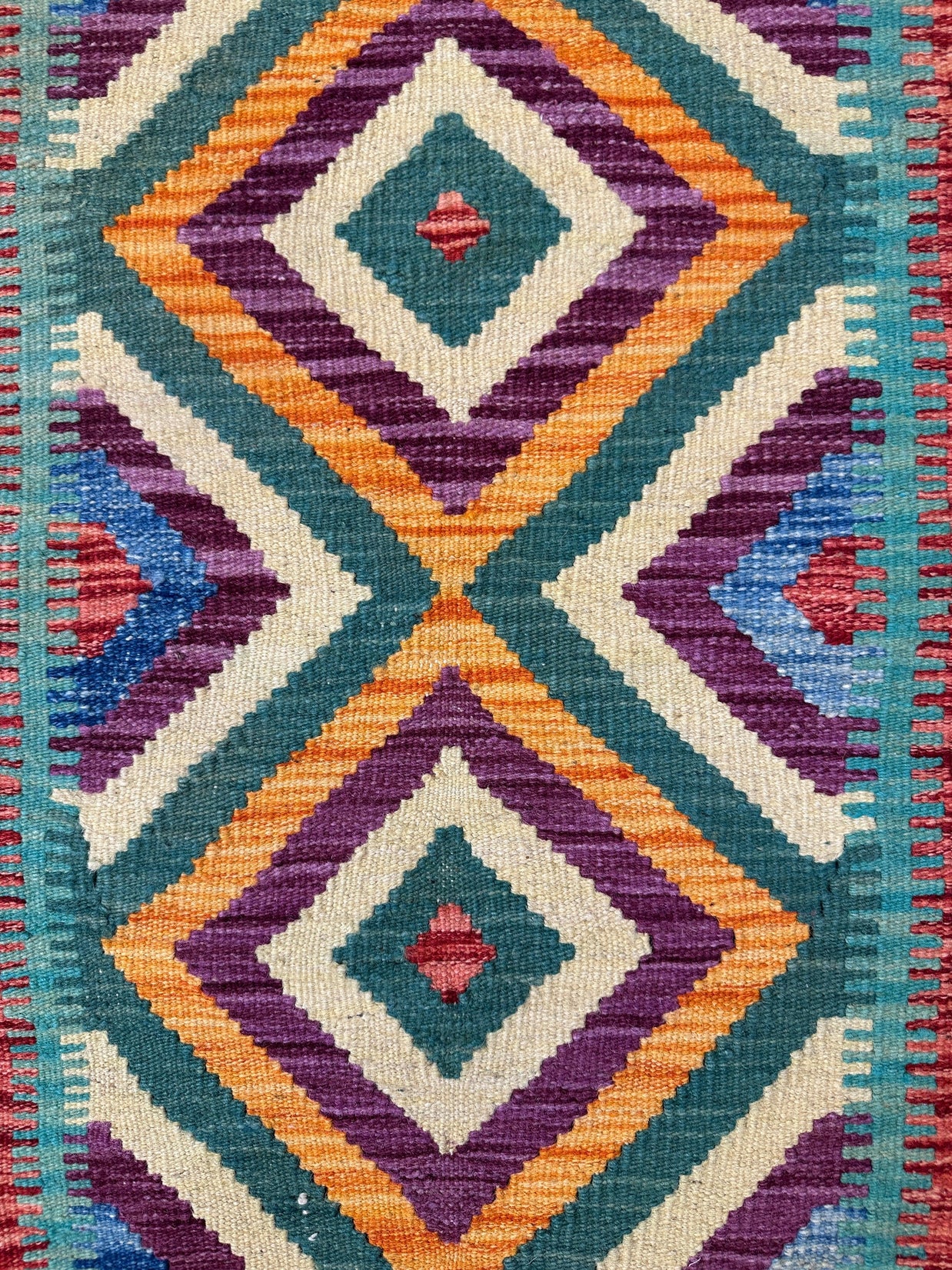 Chobi Kilim Rug - 86 cm x 65 cm