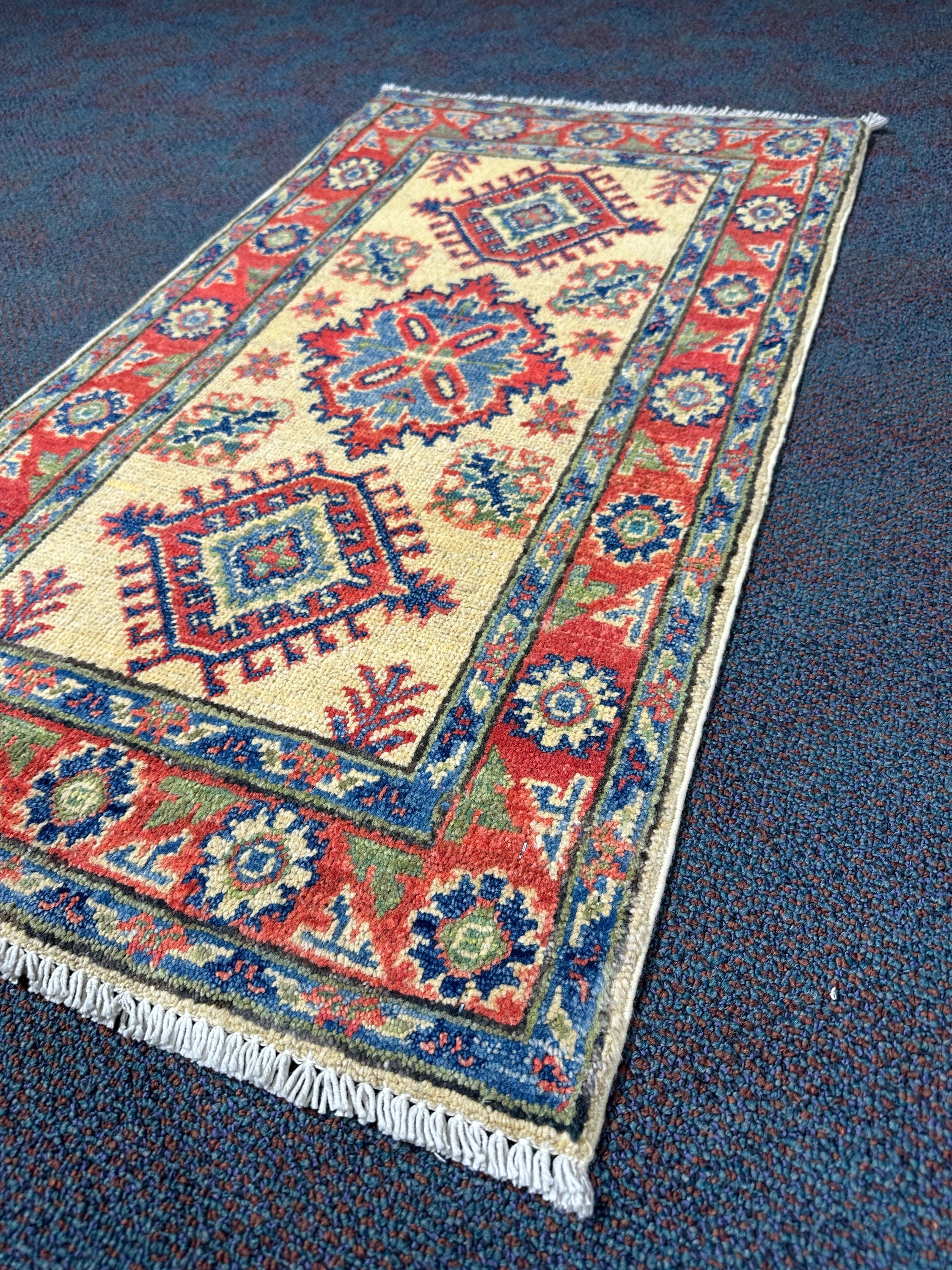 Kazak Rug - 101 cm x 56 cm