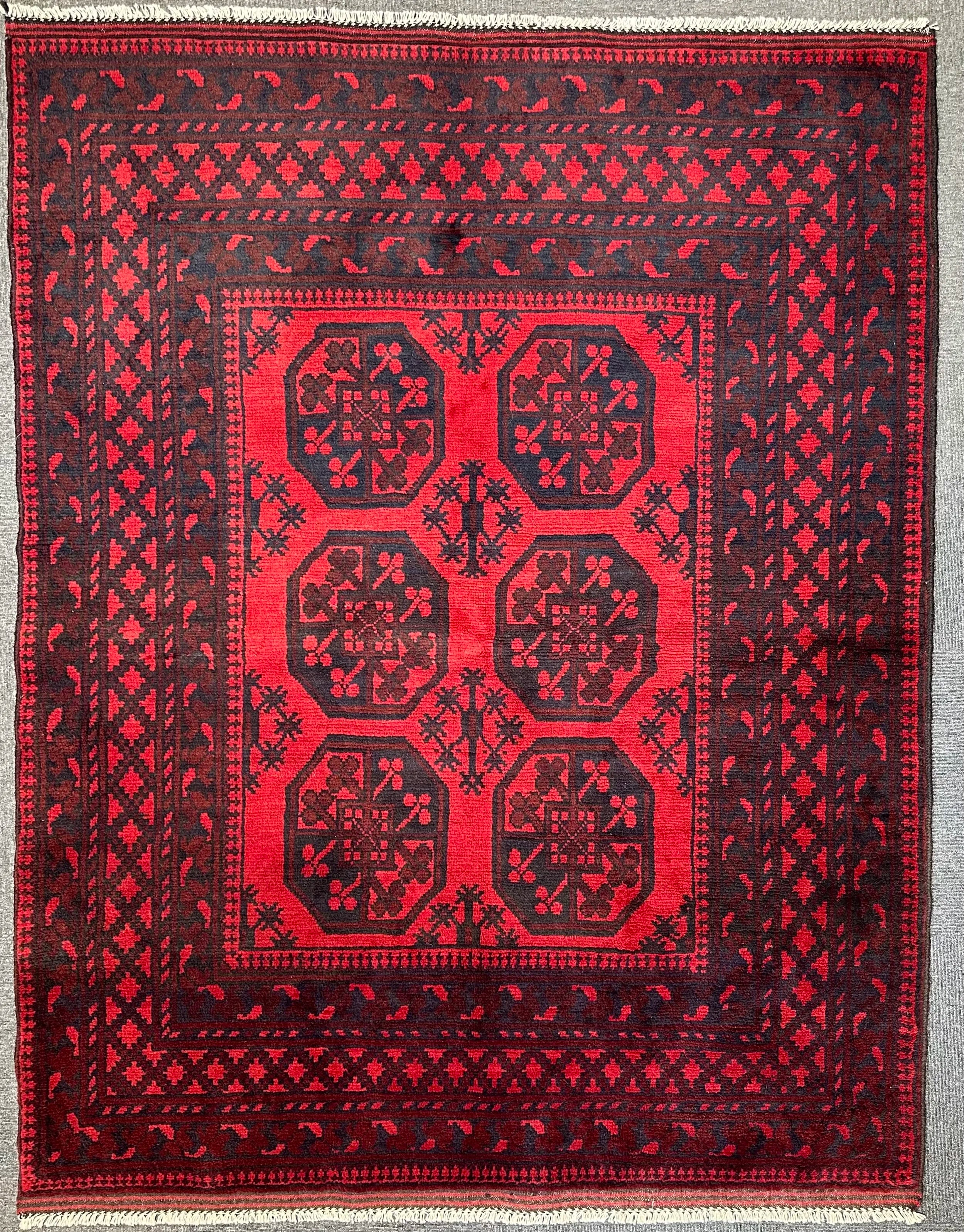 Tribal Turkman Afghan 195x156cm