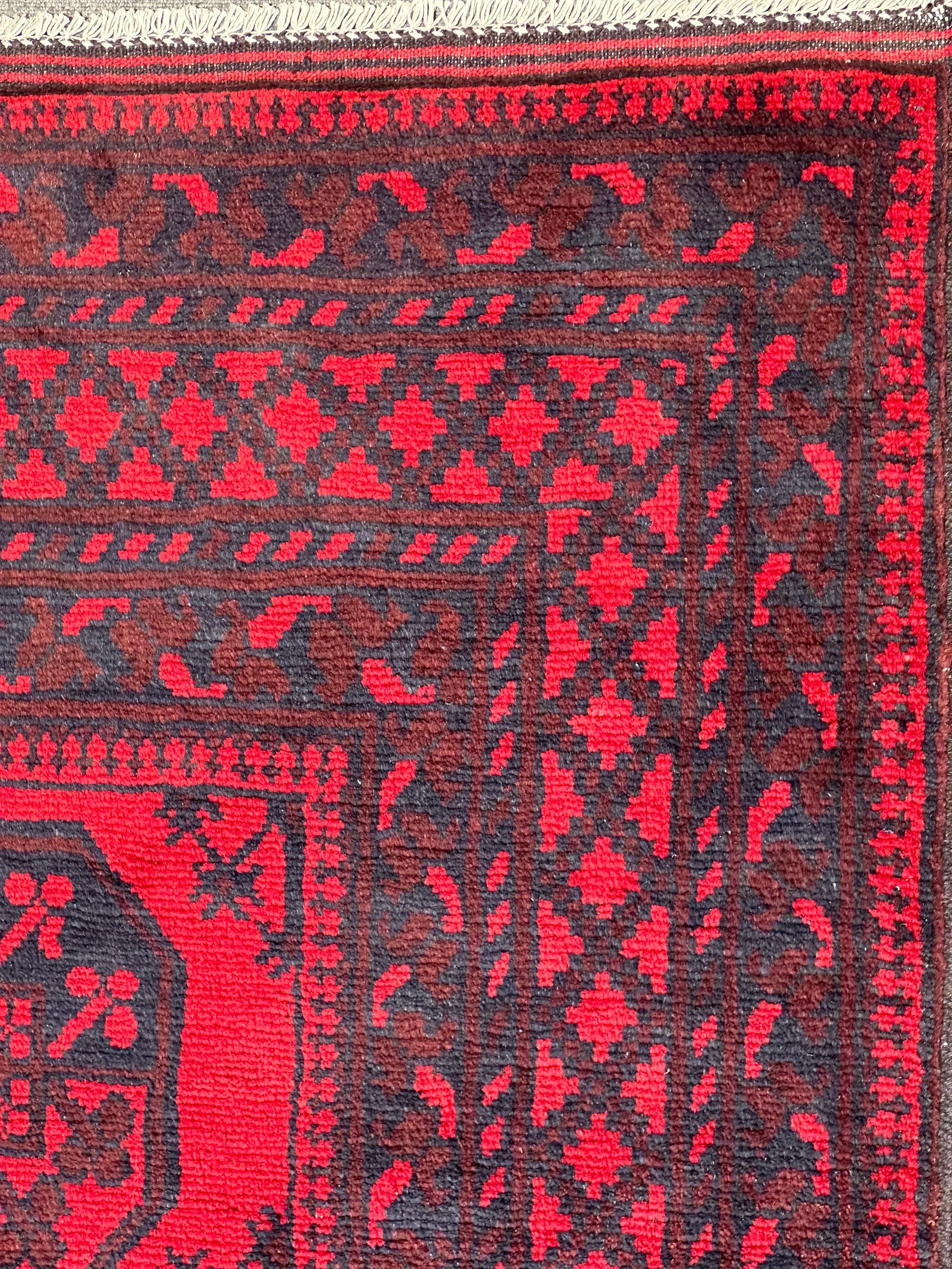 Tribal Turkman Afghan 195x156cm
