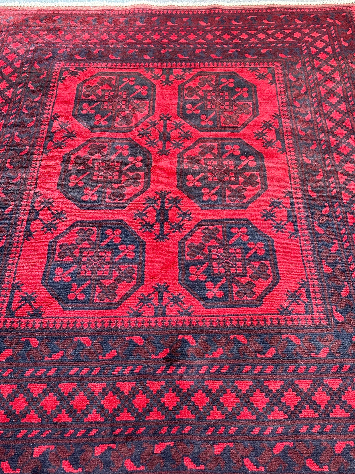 Tribal Turkman Afghan 195x156cm