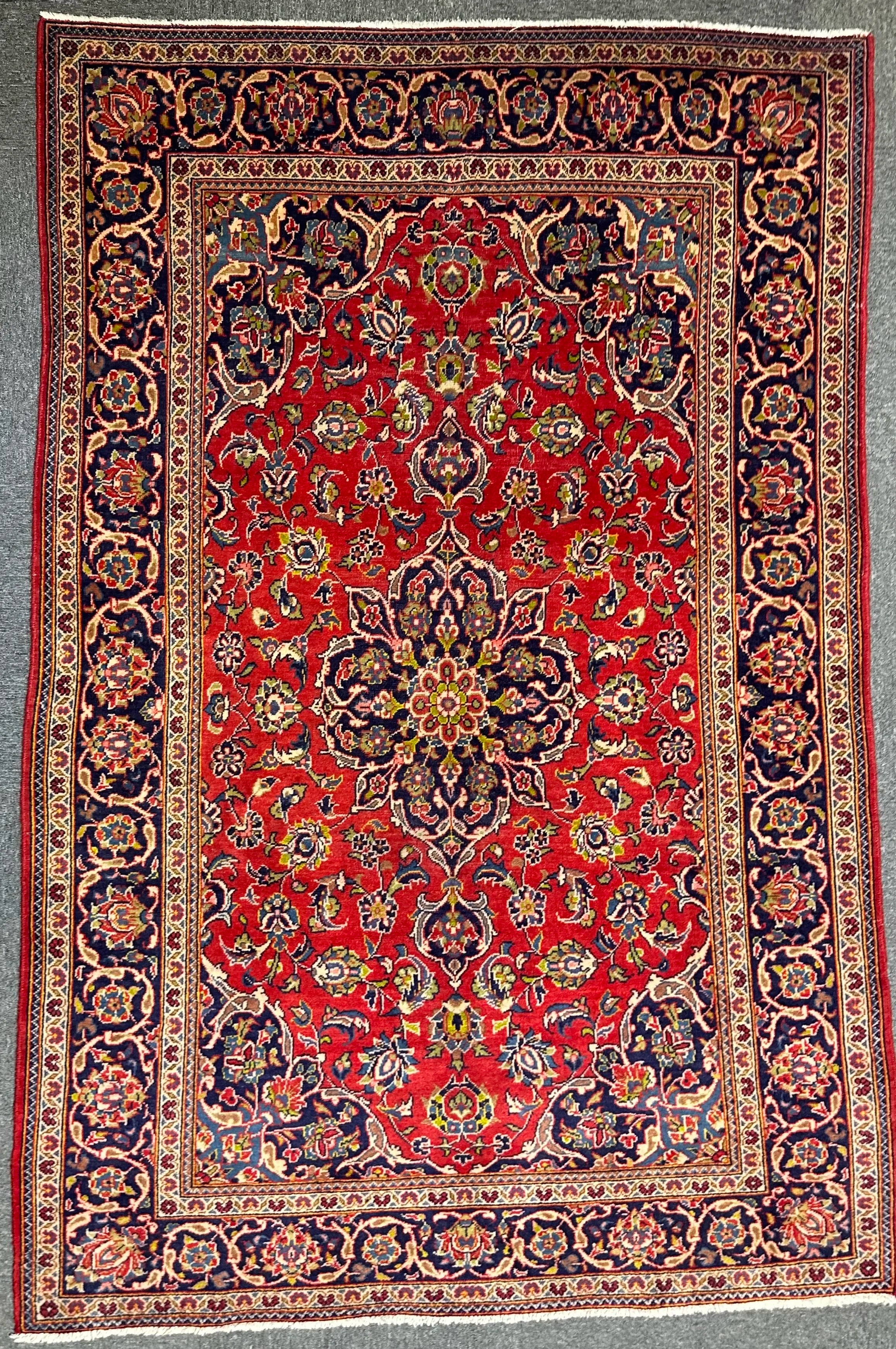 Persian Kashan 210 x 135cm Old