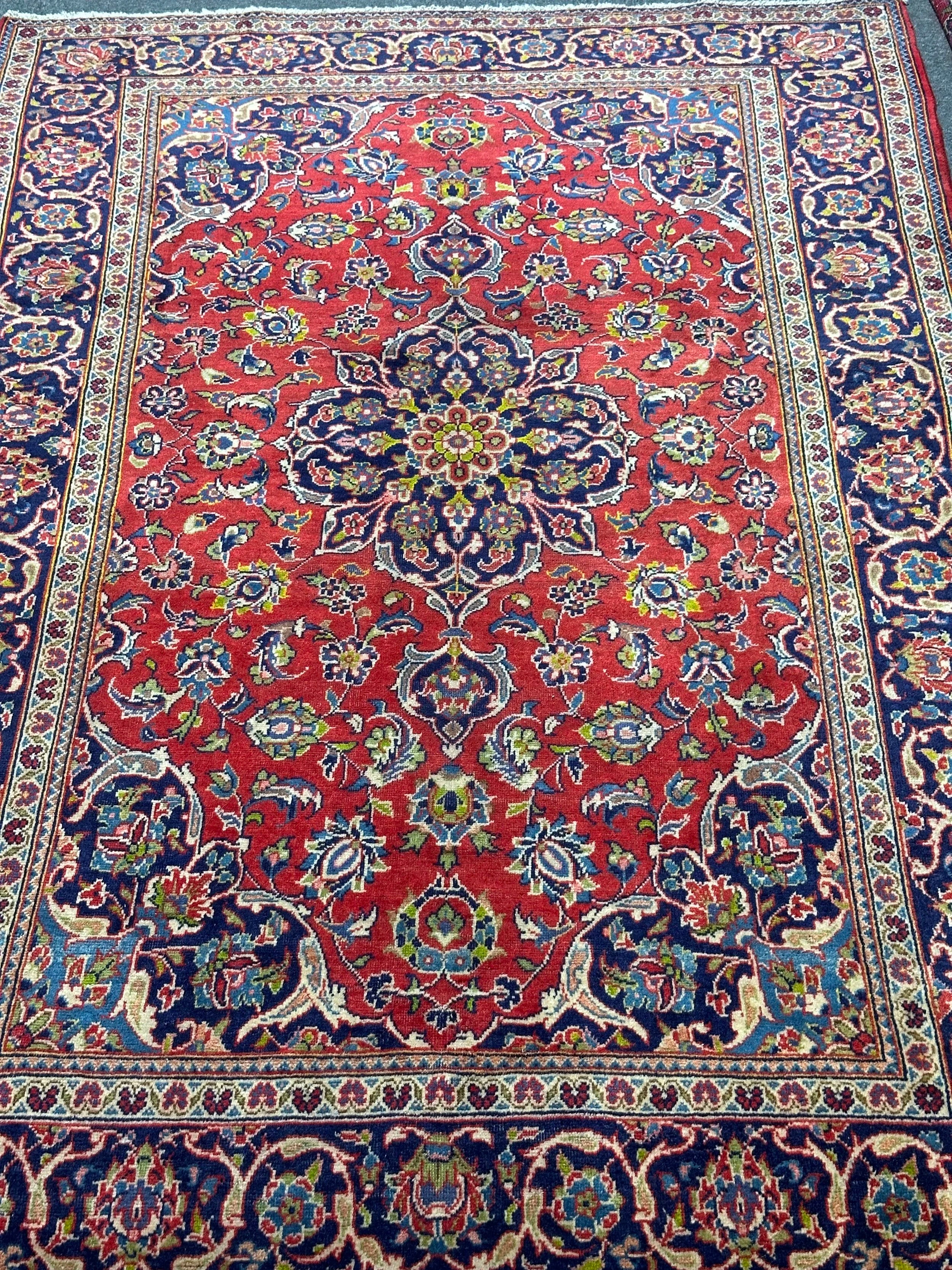 Persian Kashan 210 x 135cm Old